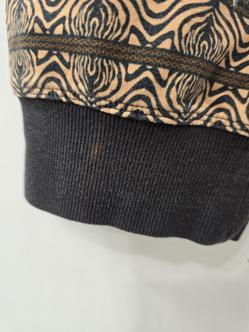 JWLA Johnny Was Golden Spring French Terry Jogger Floral Mixed Media Pants Sz L - Picture 10 of 13